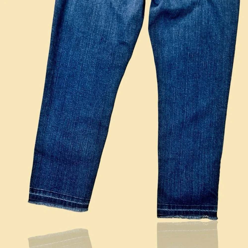 Current/Elliott ‘Propeller’ Relaxed Straight Fit Cropped Released Hem Jeans 30